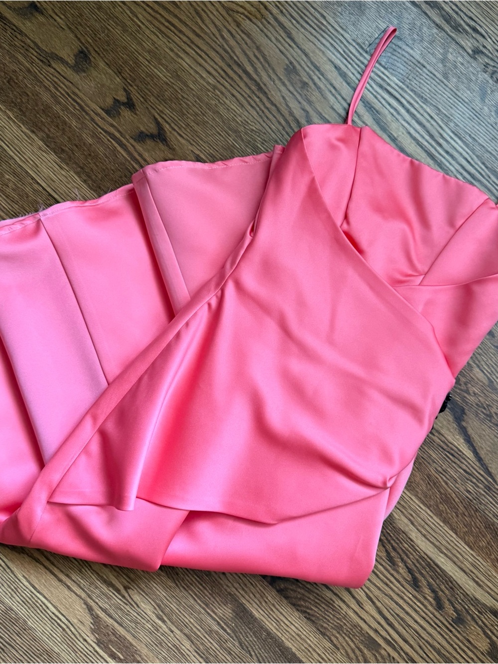 Vintage Alfred Angelo Pink Spaghetti Strap Dress